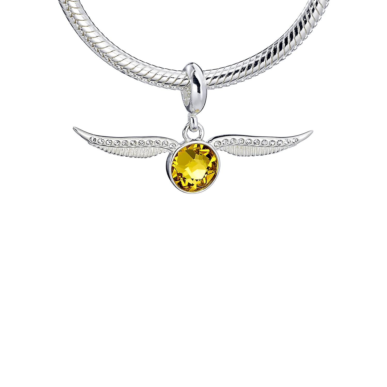 Abalorio de plata de ley Harry Potter con elementos de cristal para pulsera 5