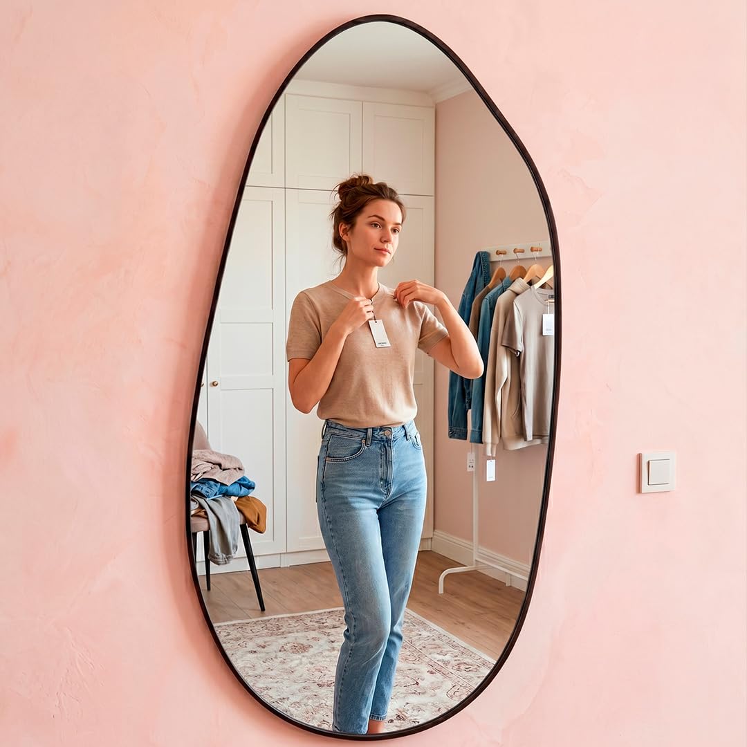 Espejo Pared Moderno Marctani Espejo Irregular para Baño o Salón Estilo Minimalista