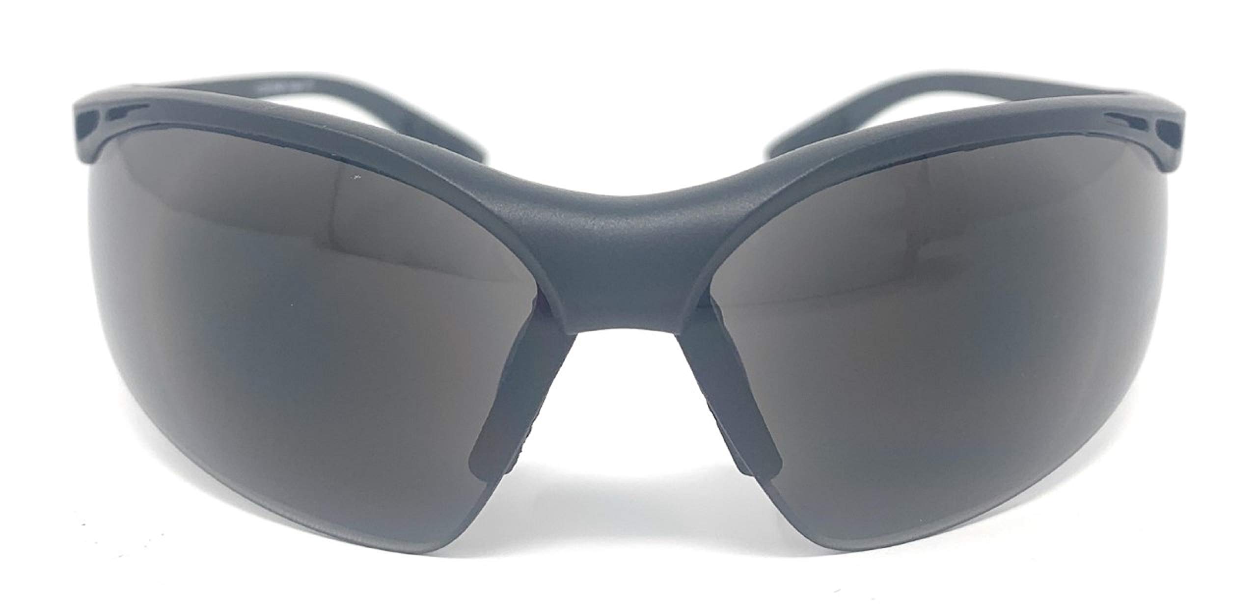 The Hard at Work Semi Rimless Safety Reader Reading Glasses, Half Frame Sport Wrap Tinted Safety Sunglasses + 2.50 Black