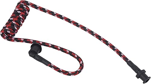 Miniatura 2 de Reemplazo de tubo de bobina de fibra de tela tejida trenzada para auriculares acústicos de radio Walkie Talkie (cable negro, rojo y rosa)