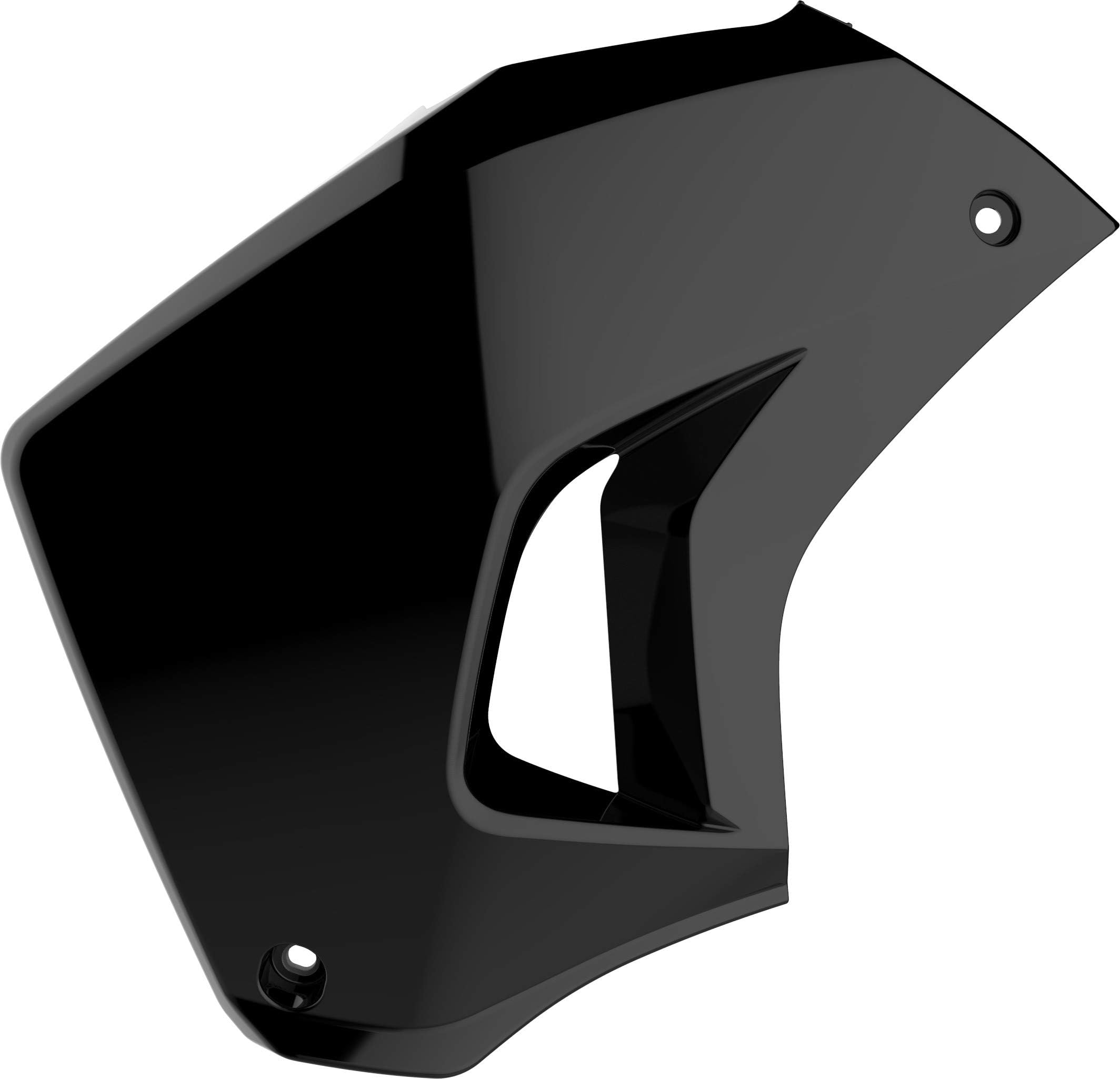 PolisportKLR650 Radiator Shroud (Left Side) (Black) Compatible With 08-18 KAWASAKI KLR650