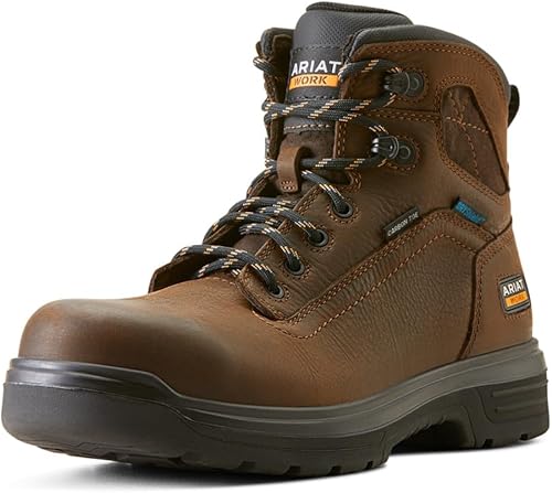 Miniatura 7 de ARIAT Botas de trabajo Turbo de 6 pulgadas H2o Carbon Toe para hombre, Corteza añejada, talla única