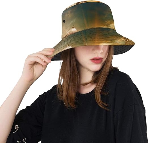 YSWPNA Outdoor Work Hat Tilted Bissar Leaning Tower Summer Unisex