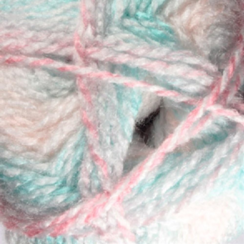 James C. BrettBaby Marble DK Knitting Yarn Soft Double Knit Wool 100g Ball (Pink & Turquoise - BM32)