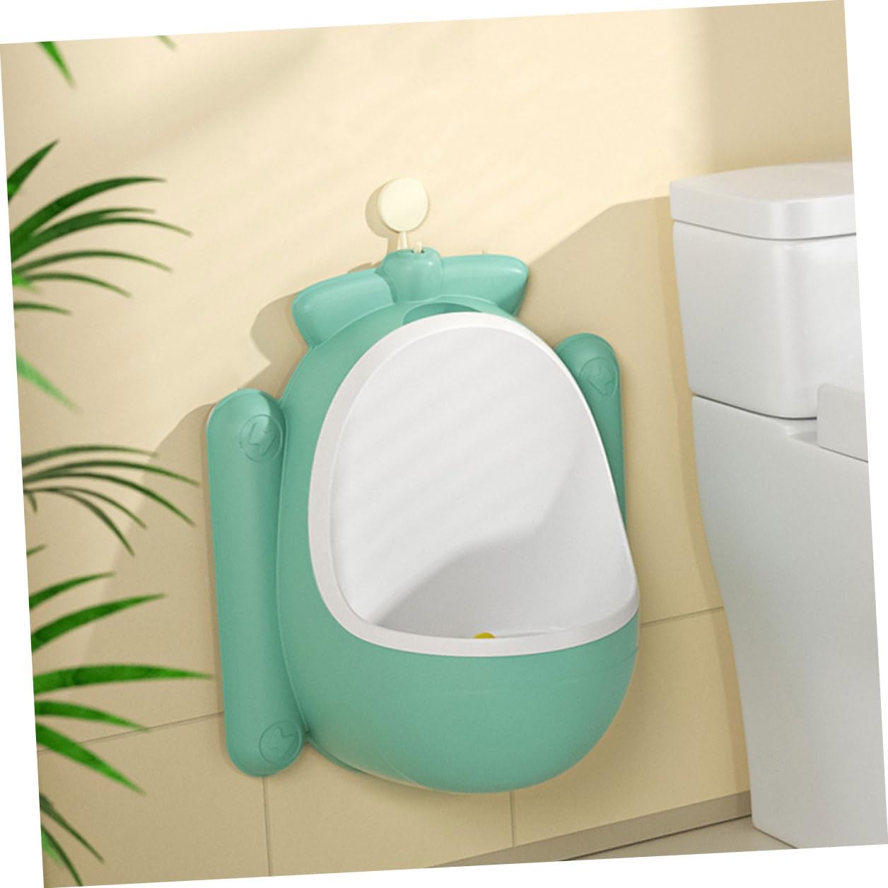 Boy Training Urinal Potty Toilet for Boys Wall-Mounted Cartoon Plane Theme Green - Free Potty Training Toilet Bathroom Use