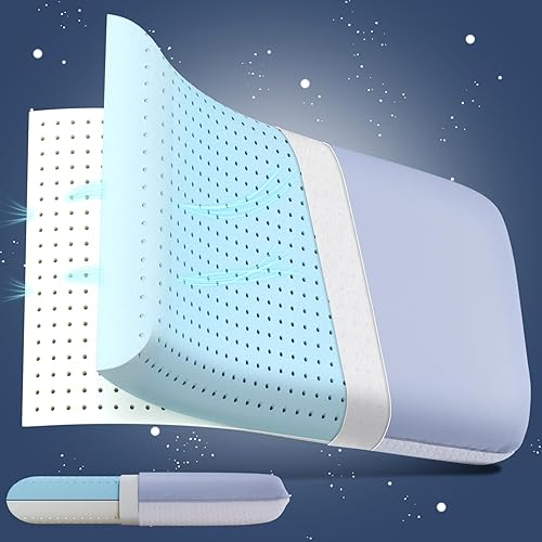 QUTOOL Almohadas de espuma viscoelástica, almohada de enfriamiento de gel para aliviar el dolor de cuello y dormir, almohada ortopédica cervical de disponible en Yaxa Venezuela