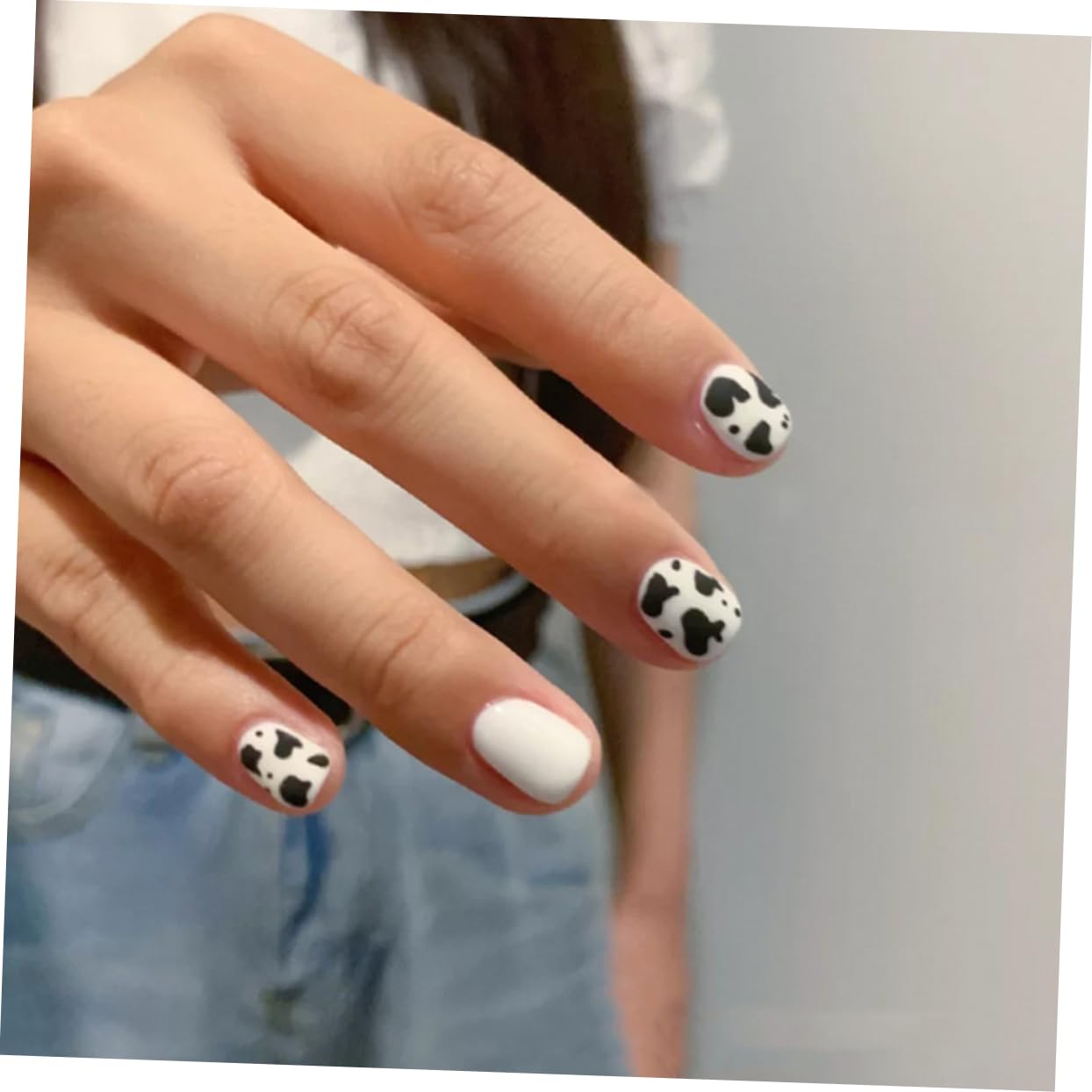 30 Hojas Calcomanía De Uñas Calcomanías De Uñas Pegatinas Decorativas Pegatinas Para Uñas Suministros De Arte De Uñas Uña Pegatinas Dibujos Animados La Vaca De Polivinilo