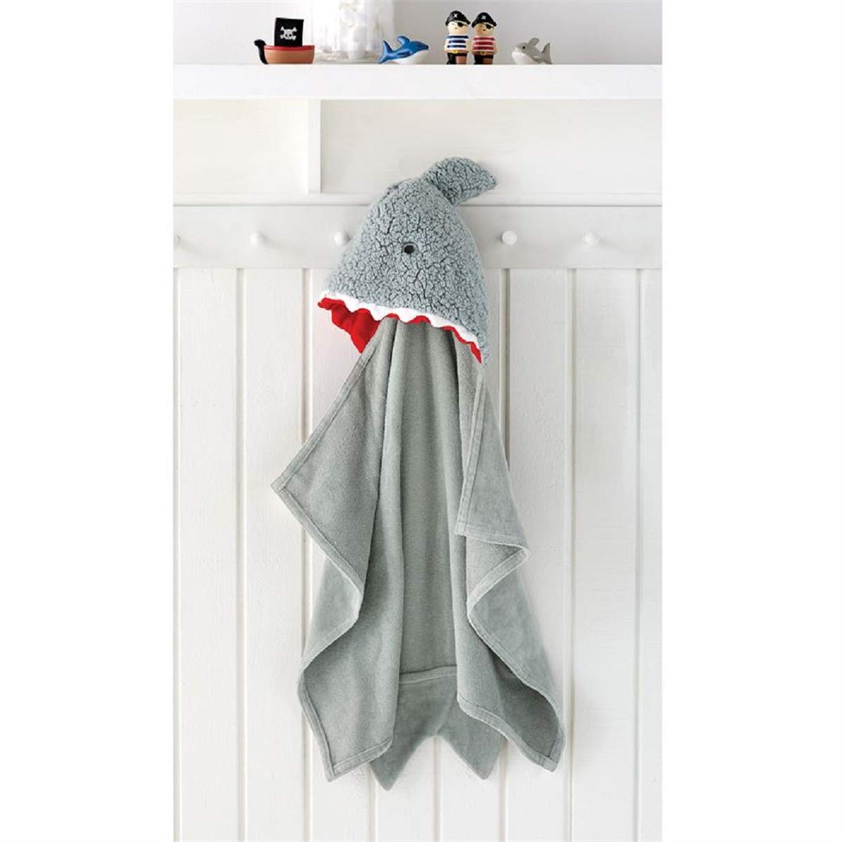 Mud Pie Baby Shark Hooded Towel