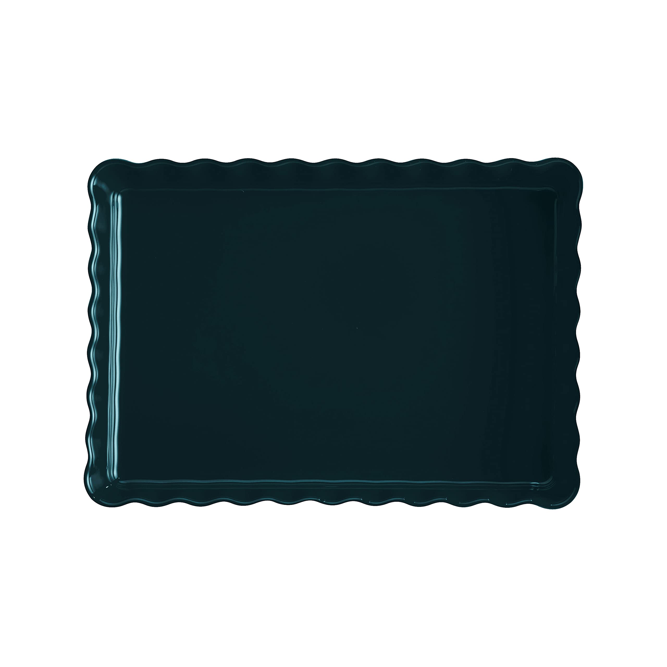 Emile Henry EH736038 - Tourtière/Plat à tarte Rectangulaire Large Céramique, Belle-Ile - 33,5 x 24 x 5 cm