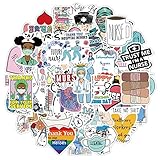 Nurse Stickers, 50PCs, Stickers of Pictures and Words Praising Nurses, Appreciating Doctors, Waterproof Vinyl Decals for Laptop, Bumper,Water Bottle, Computer, Phone,Car, for Adults Kids Teens (Nurse)