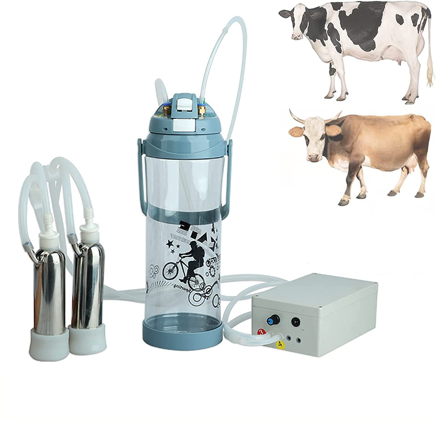 Amazon.co.jp: 牛の脈動用電動搾乳機、パルスコントローラー付き3L