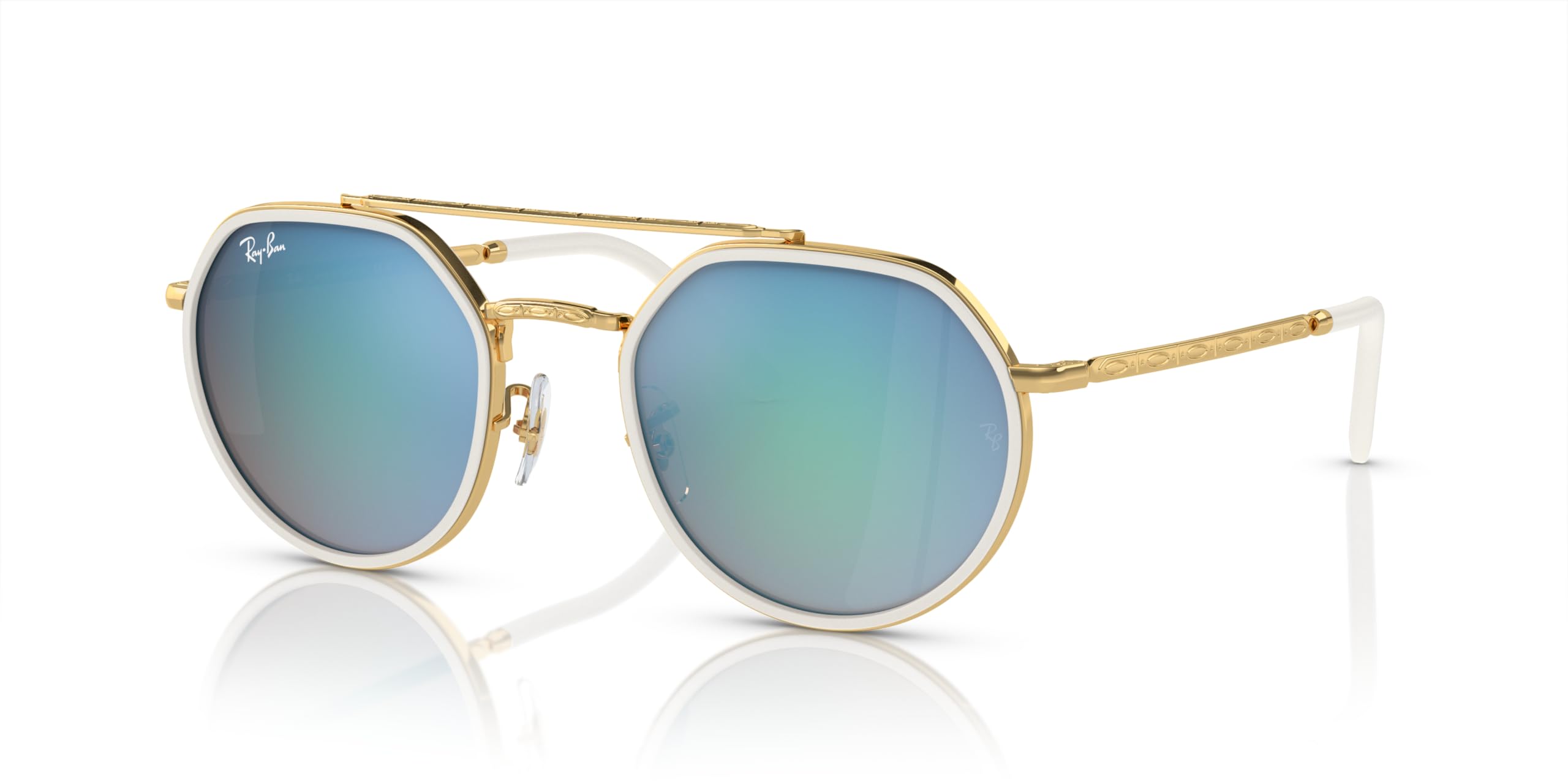 Ray-Ban Rb3765 Round Sunglasses, Gold/Brown Gradient Brown