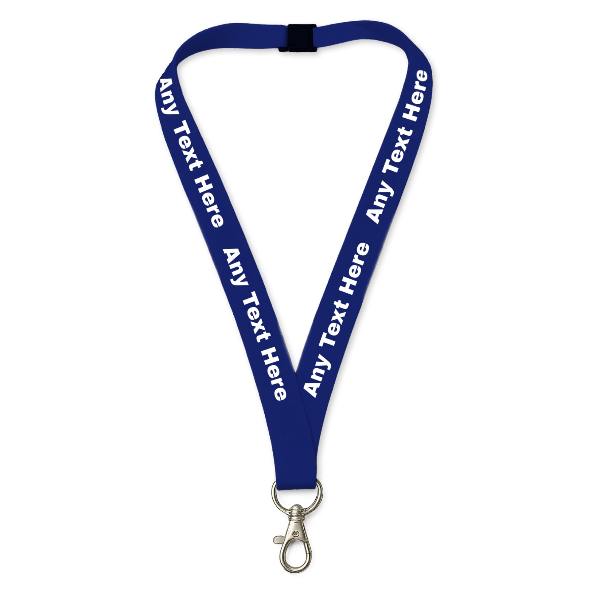 Printed Lanyards Personalised Custom Any Text Colour Lanyard Safety Break ID Card Holder. Visitor Security Company Event Gig Show Staff Teacher NHS Nurse