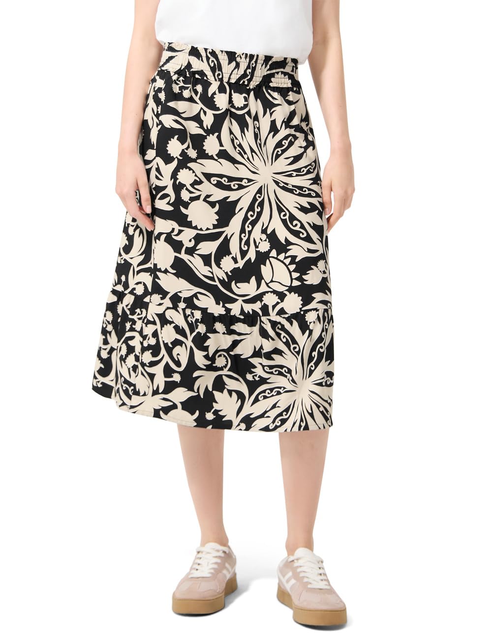 Street One Studio Midi Valance Skirt Black 42