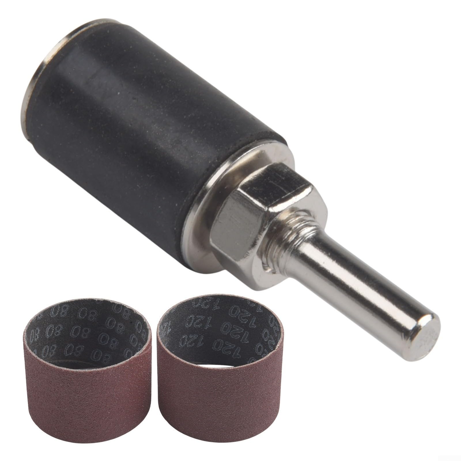 Tambour de ponçage pour perceuse grain 80 120 manchon abrasif rotatif