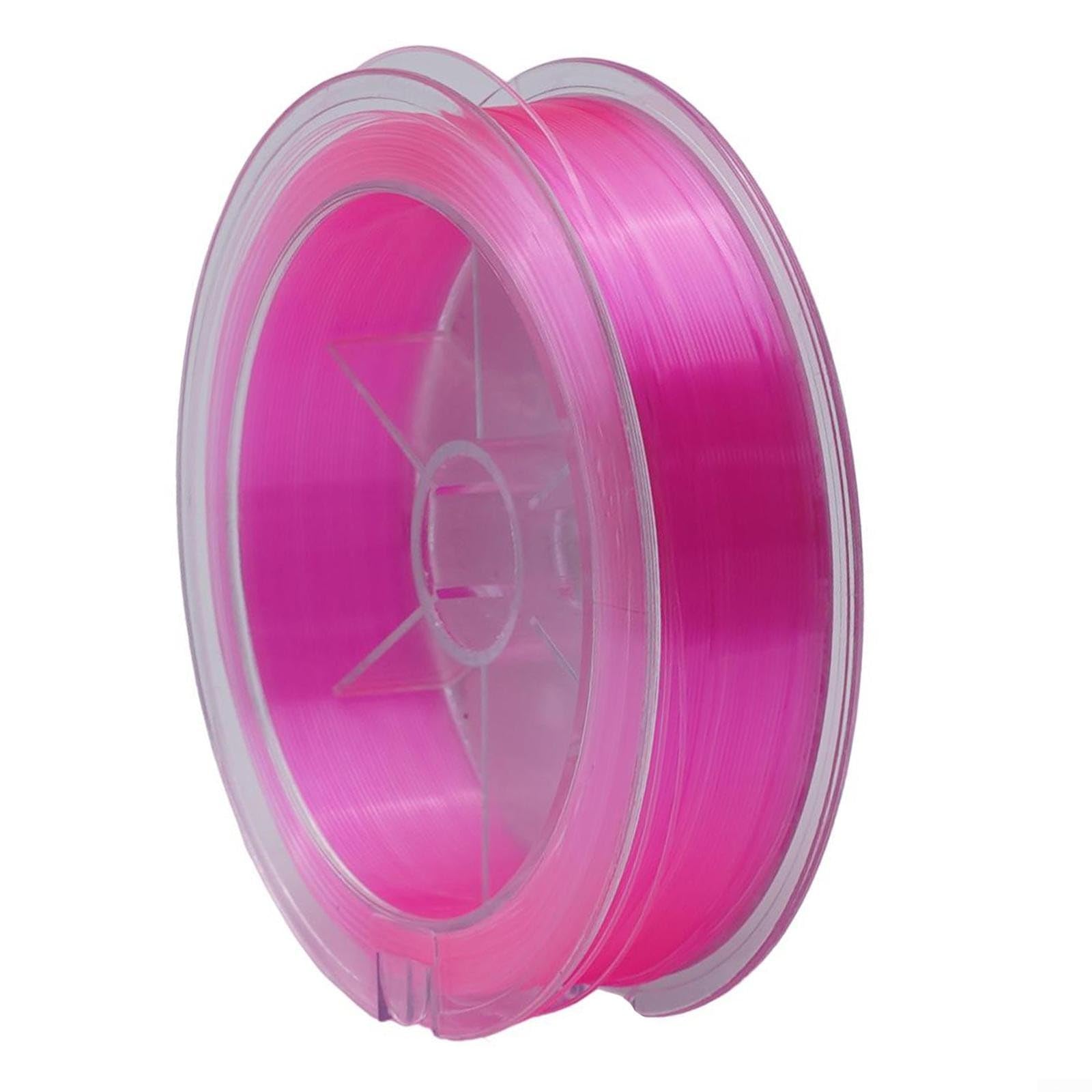 Caswynlife Fluorocarbon Fishing Line 100M, Invisible Carbon Fiber Leader, For Freshwater Saltwater, Abrasion Resistant Soft Lure Line 4.13-34.32LB(8.0-0.50mm-34.32LB Pink)