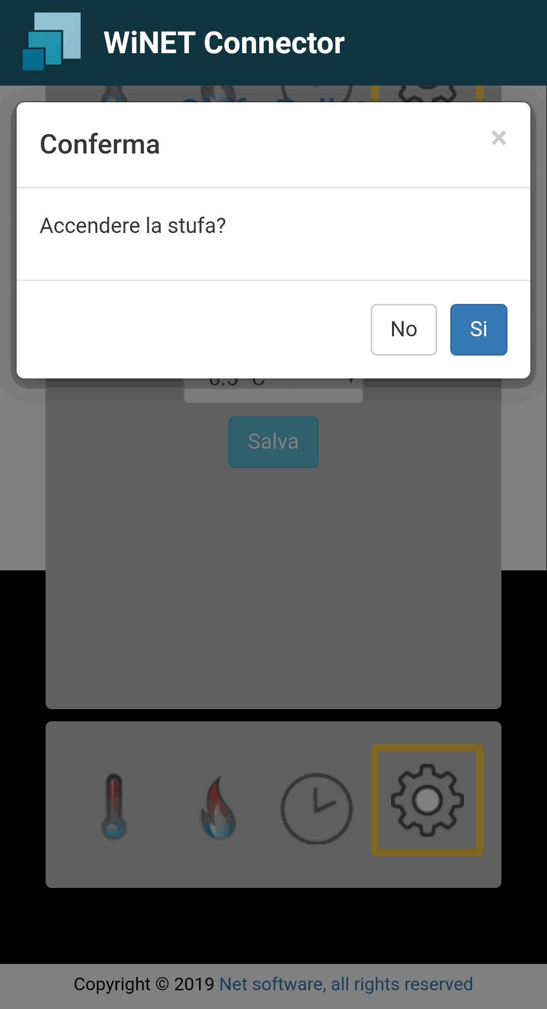 Controllo remoto WiFi Stufa a Pellet Aria - completo di cavi - Funziona con La Nordica - Extraflame – Piazzetta - ed altri marchi. Compatibile con Alexa/Google.