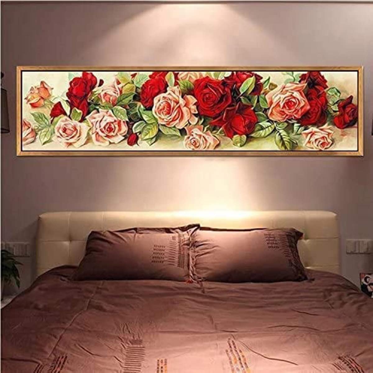 Instarry 5D Diamond Painting Kit Completo Rosa Quadri Moderni Soggiorno 130x60 cm