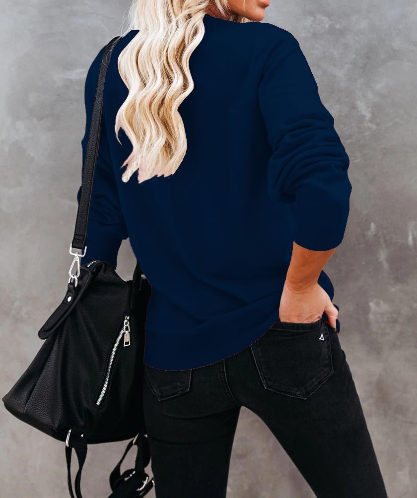 Lacozy Womens USA Sweatshirt Crewneck American Flag Sweater Long Sleeve 4th of july T shirts Loose Fit Pullover Tops Fall - Image 2