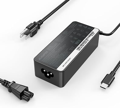 HNHTKJ 65W USB-C Charger | Fit ADLX65YLC3D 4X20M26274 01FR024, ThinkPad X1 T E P Yoga ThinkBook IdeaPad Type-C 65W 20V3.25A PD charger