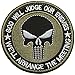 SpaceAuto 3D Embroidered God Will Judge Our Enemies We'll Arrange the Meetings Punisher Military Tactical Morale Hook & Loop Patch 3.15" Round Shape - Army Green