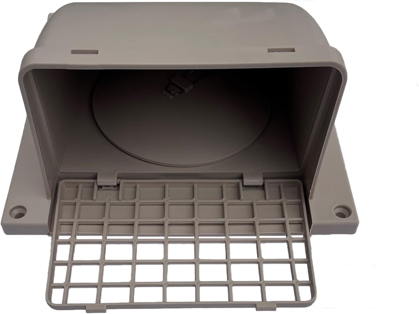 Primex Plastic Wall Cap Removable Screen Dryer Wall Vent High-Quality Easy to Install One Piece (Tan, 4")