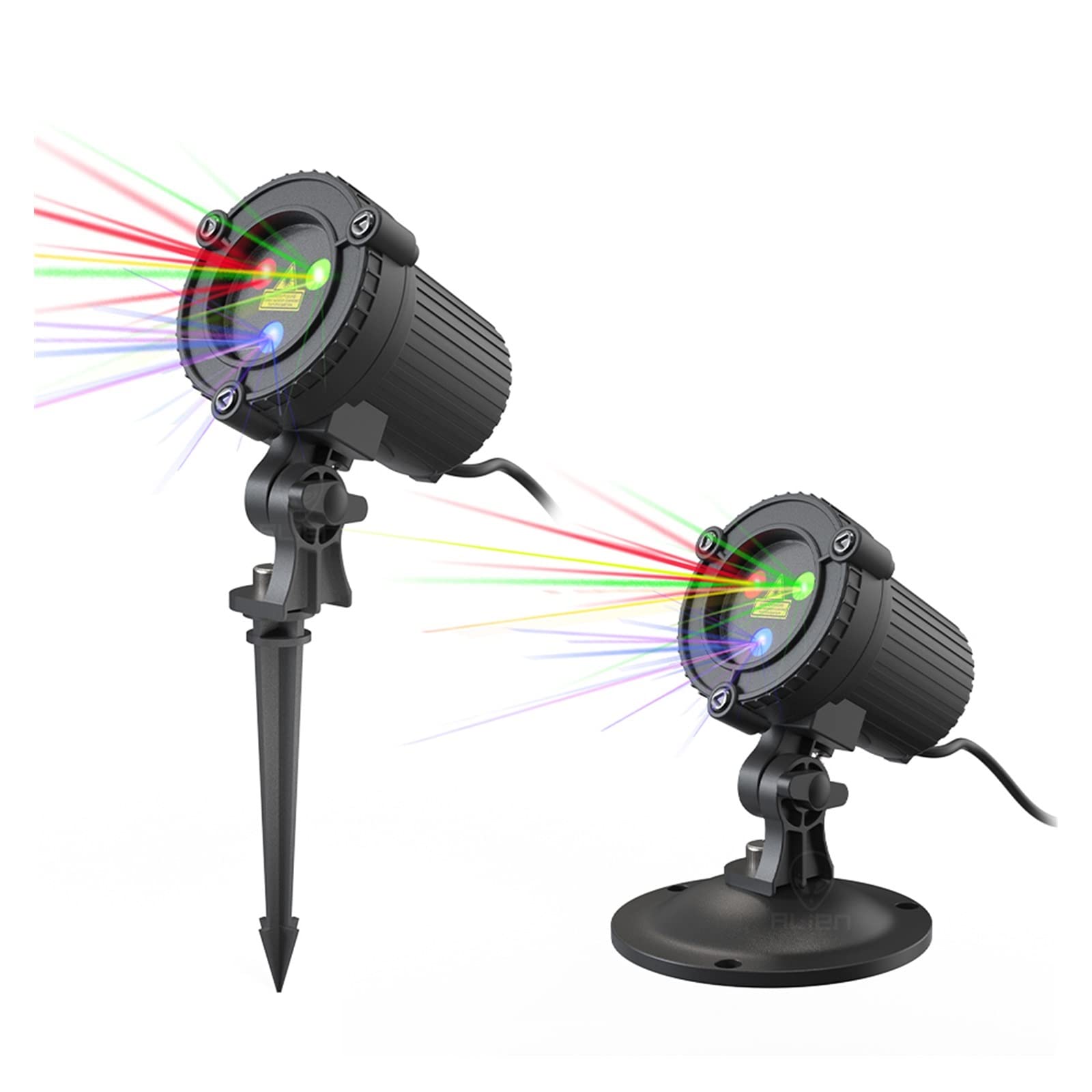 RGB 32 modelli Proiettore natalizio Luce esterna Giardino remoto Impermeabile IP65 Vacanze Natale Illuminazione doccia esterna