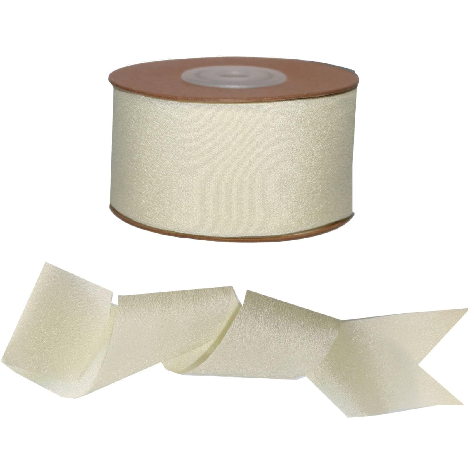 1-1/2 inch, Ivory Ribbon for Gift Wrapping Cream Ribbon 26 Yards Perfect Wedding Party Wreath Sewing DIY Hair Accessories Decoration Floral Hair Balloons Other Projects