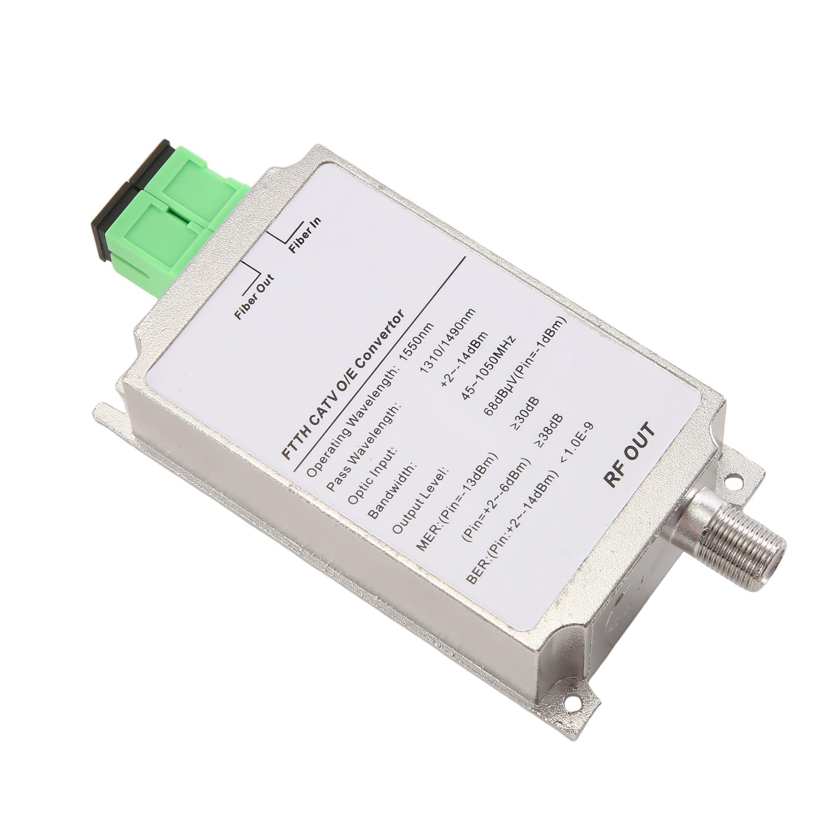 Mini CATV FTTH Receptor Fibra Óptica WDM Nodo Convertidor Triplexer Minimodo Interior AGC 1310nm/1550nm Sin Alimentación