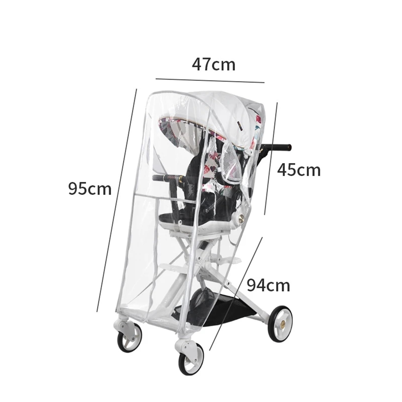Impermeabile for passeggino in EVA | Protezione universale for passeggino: antivento, impermeabile, finestra trasparente