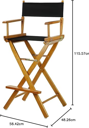 Miniatura 156 de Casual Home - Silla de director de 30 in, marco blanco, con lona color blanco, altura de barra