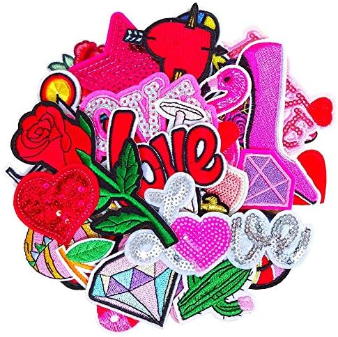 Qingxii Decorr Assorted Colorful Lovely Girl Patches Sewing on/Iron on Embroidered Patches Kids Patches Clothes Dress Hat Pants Shoes Curtain Sewing Decorating Diy Craft Embarrassment Applique Patches
