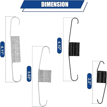 3 Sets Throttle Return Springs Replacement, throttle return spring Assortment 18pcs