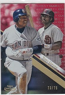 Baseball Trading Card MLB 2019 Topps Gold Label Class One Red #92 Tony Gwynn NM Near Mint 73/75 Padres