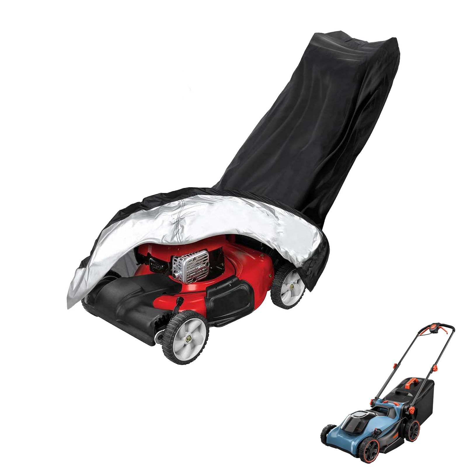 lawnmower cover Compatible with Senix LPPX2-M4 ,waterproof and sun,suitable for indoor and outdoor use all year round, comes with a storage bag