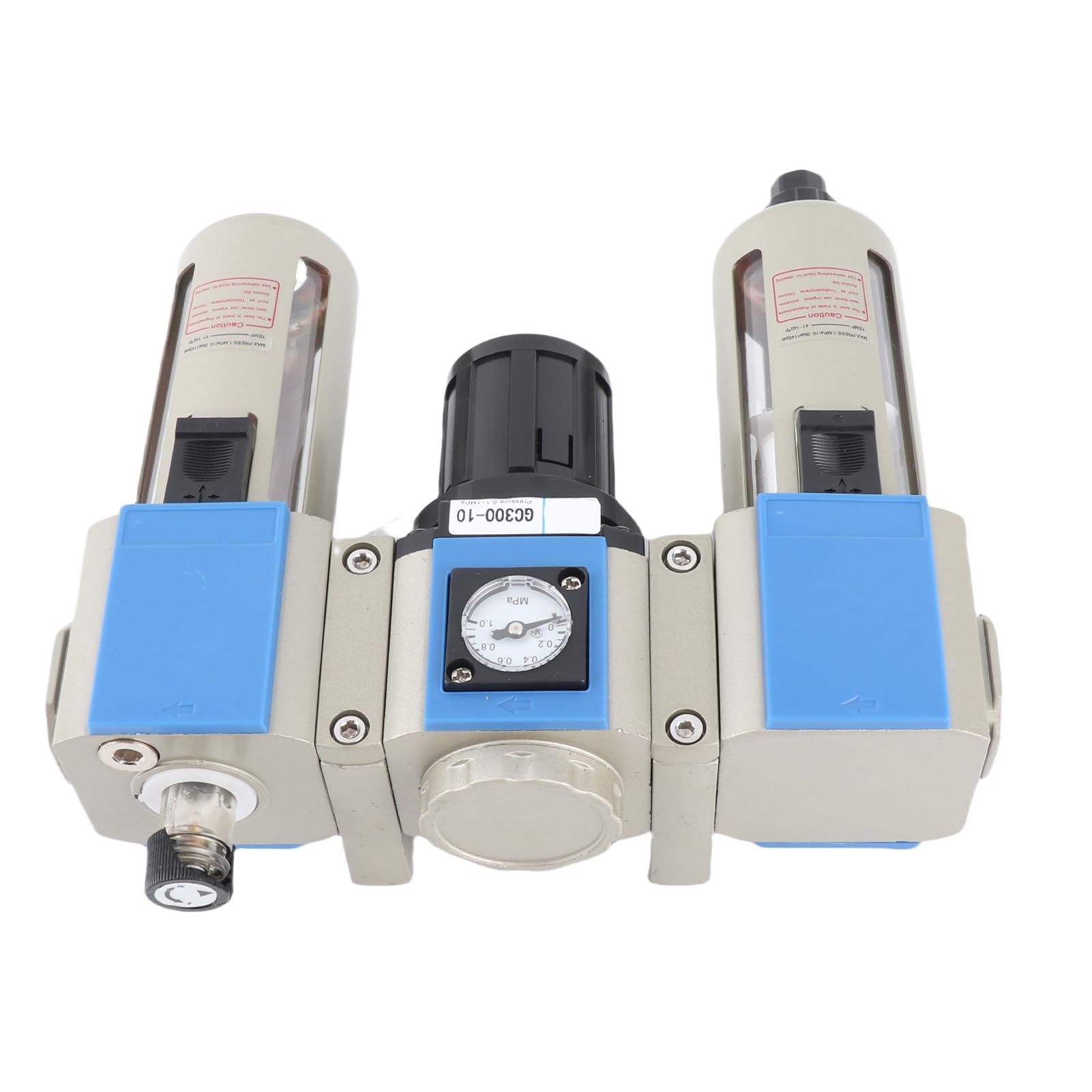 Separatore D'acqua Dell'olio del Compressore D'aria Ad Alta Efficienza con Alimentazione Stabile per Uso in Officina Materiale in Lega di Alluminio (GC300-10)