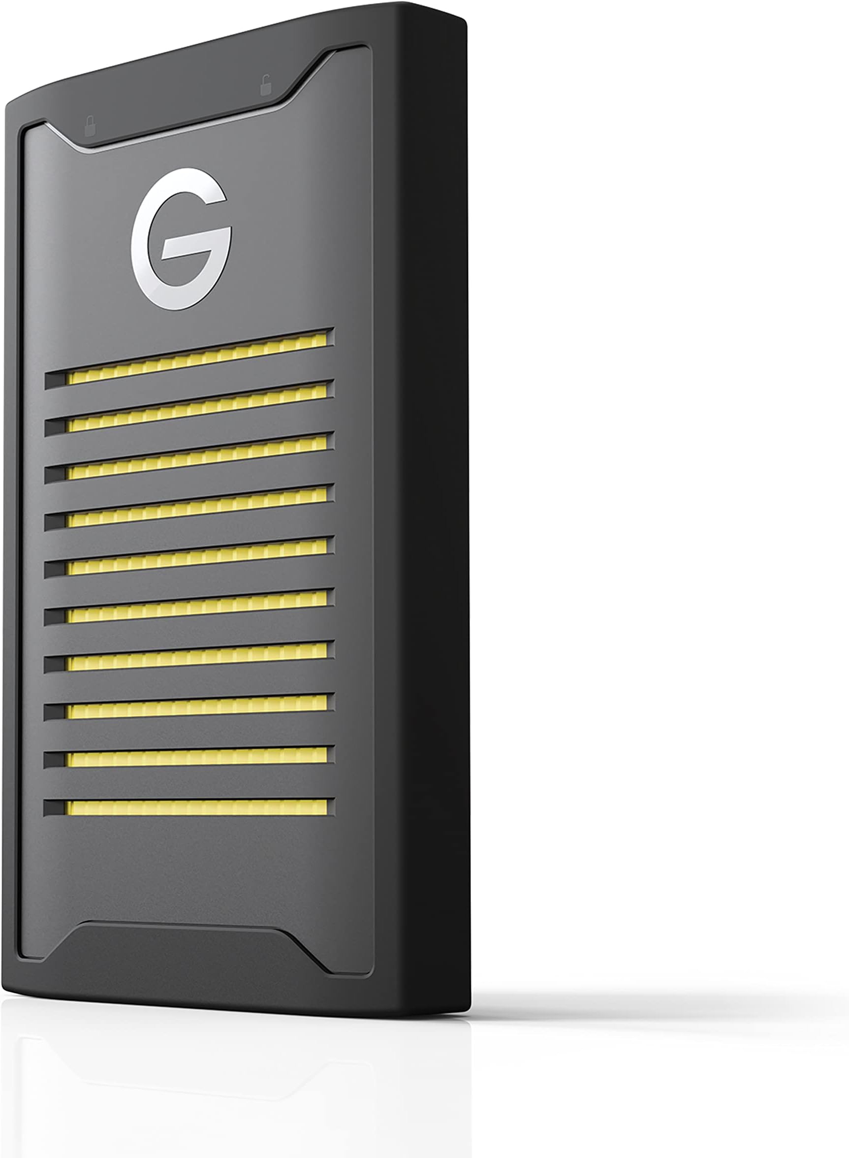 4TB, G-DRIVE ArmorLock SSD, Encrypted NVMe Solid State Drive, 1000MB/s, USB-C (10Gbps), High-Level Security, Simple App Unlock, Ultra-Rugged