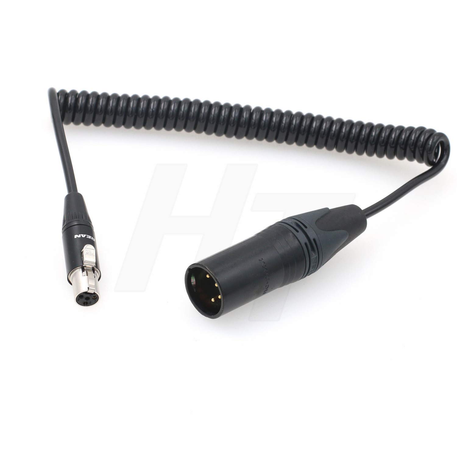Cable XLR de 4 pines a Mini XLR retráctil contra tirones de monitor 5