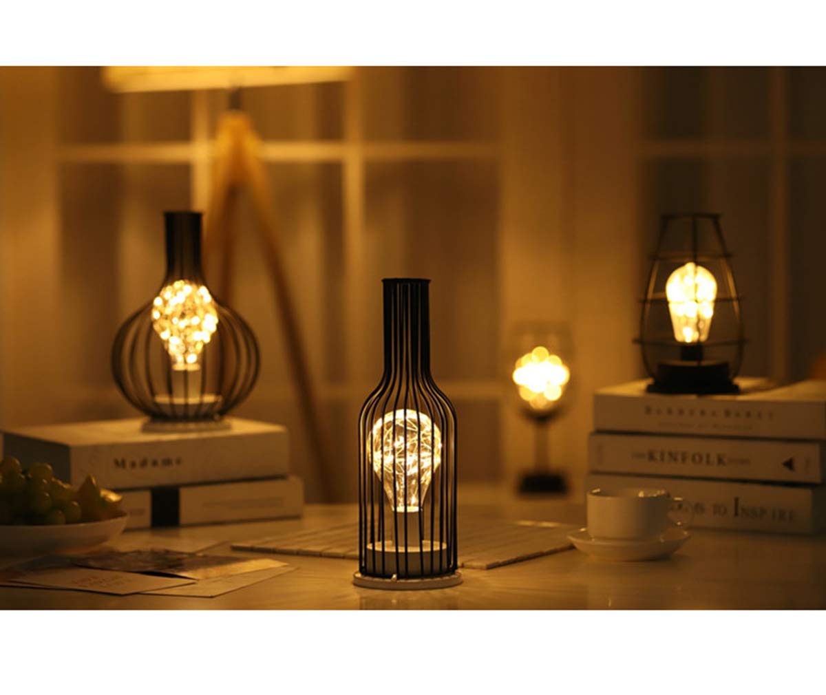 Lampe De Chevet En Fer Forgé – Modèle PARIS – Style Rustique – Fabriquée En Italie