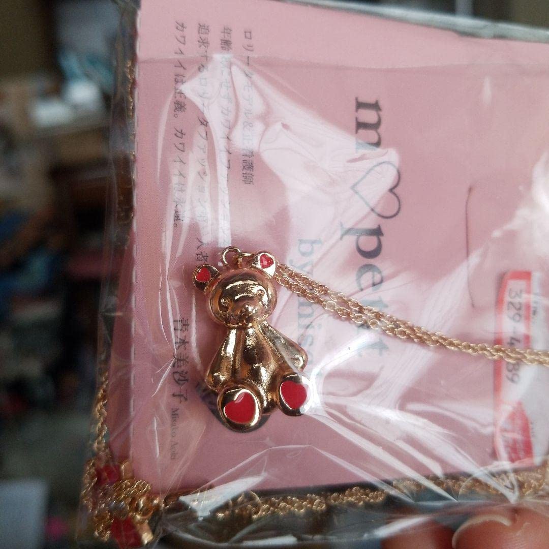 q-pot青木美沙子コラボ香水瓶モチーフネックレス