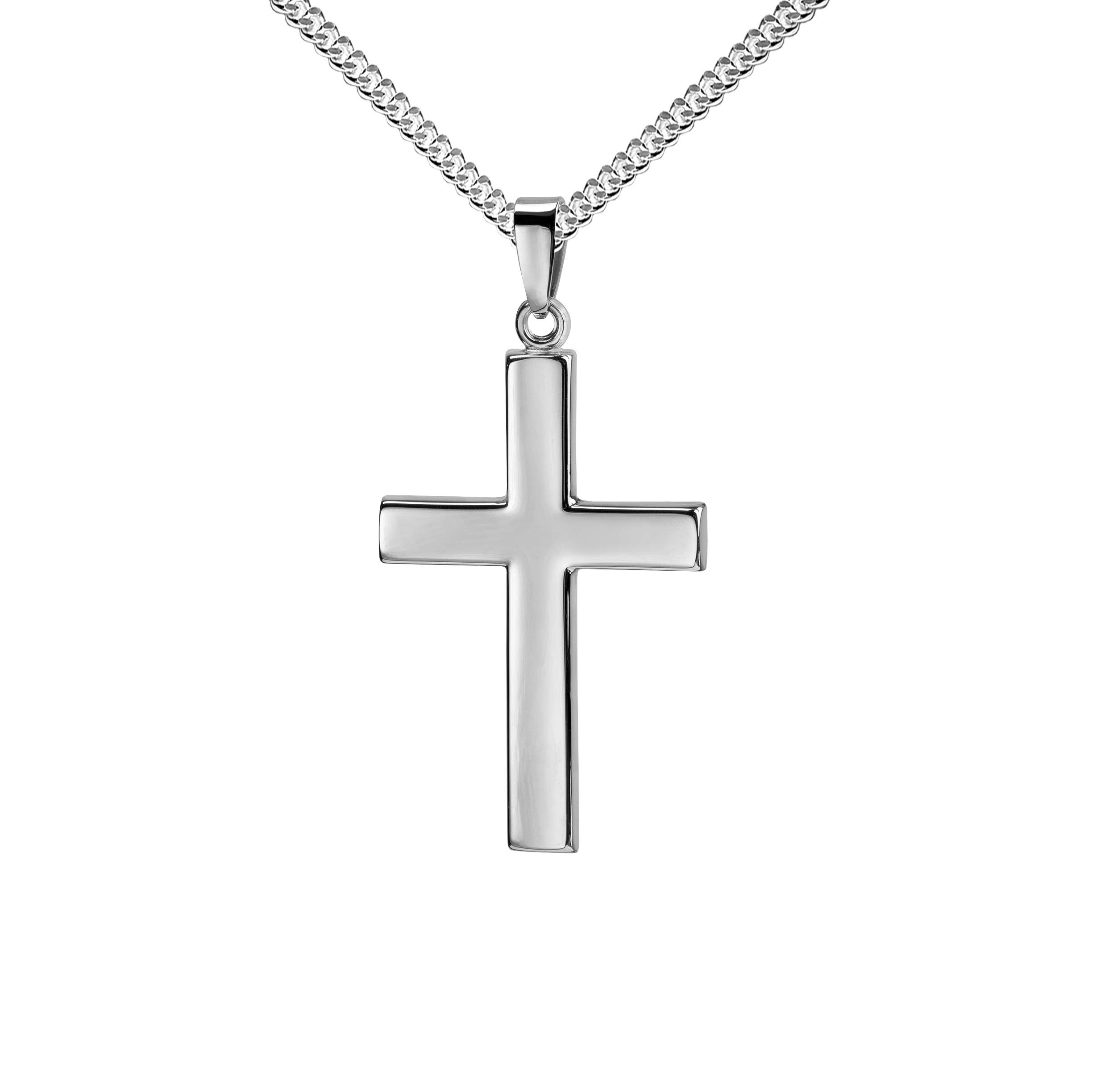 Kreuz-Anhänger großes Kreuz für Damen, Herren und Kinder 925 Sterling-Silber