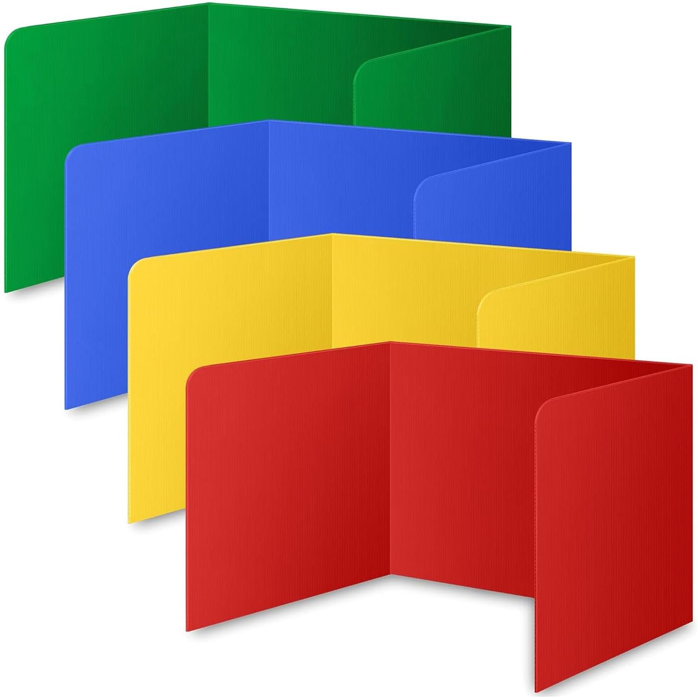 4Pieces Classroom Privacy Desk Dividers for Student Desks Colorful Classroom Privacy