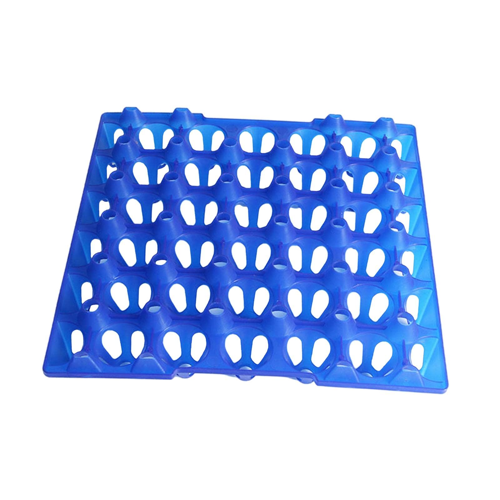 B Baosity 30 Grids Eggs Tray Egg Flats Transport Shockproof Stackable Breathable Egg Holder Farm Egg Container, Blue