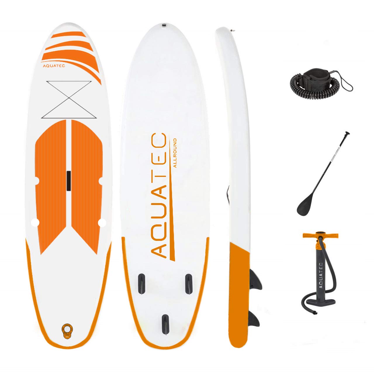 Buy AQUATEC Inflatable SUP Paddle Boards Adjustable Paddle PVC