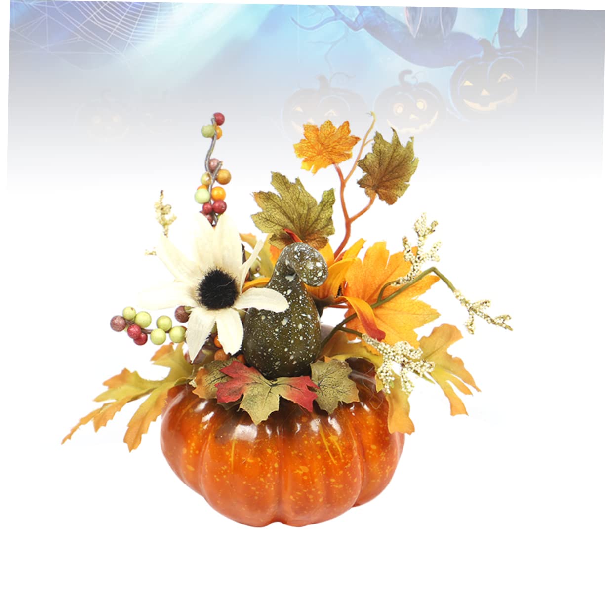 ABOOFAN Set Di 5 Zucche Artificiali Con Paillettes Elegante Decorazione Autunnale Per La Casa Feste Ringraziamento Zucche Decorative Per La Tavola