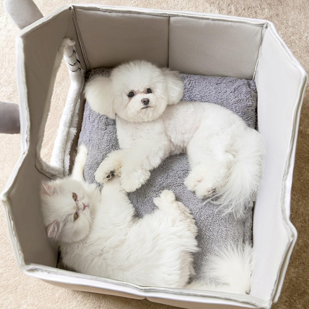 Katzenhöhle Winter - Wärmendes Katzenbett Waschbar Für Kalte Tage