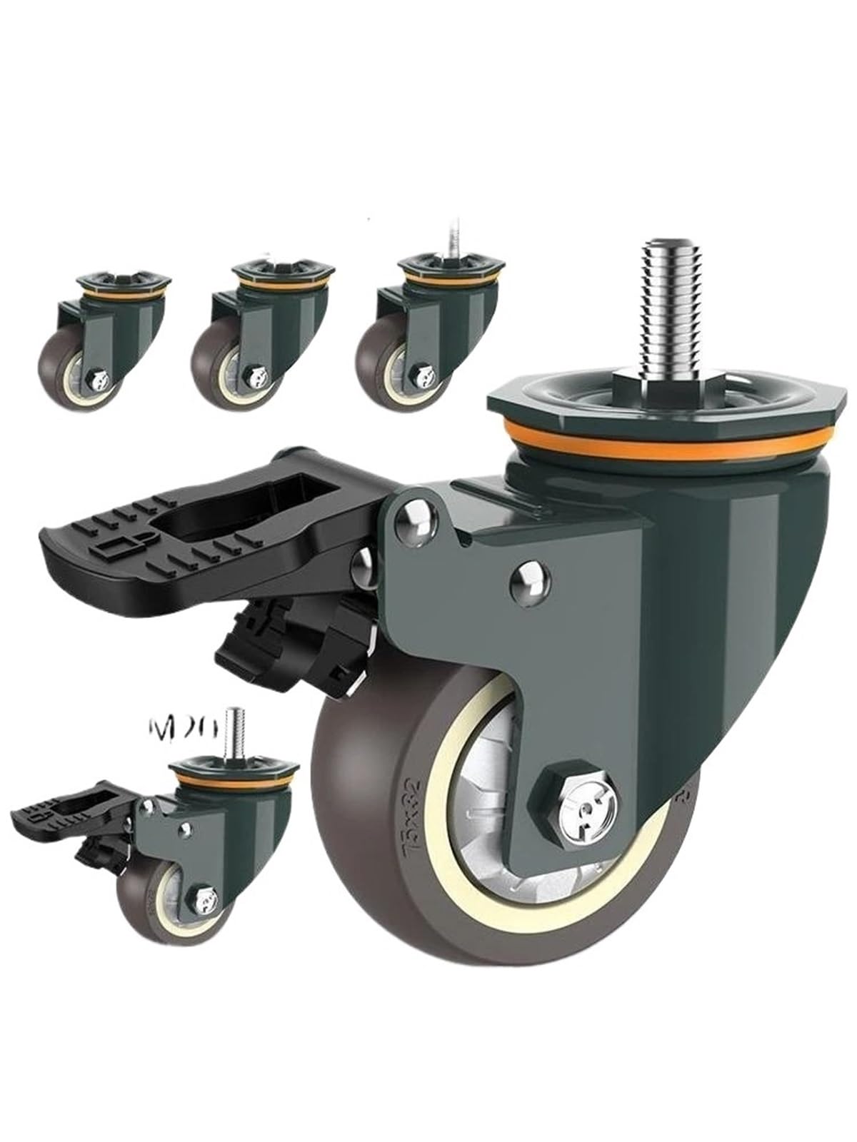 Roulette universelle de 3 pouces pour supprimer les bruits de frottement