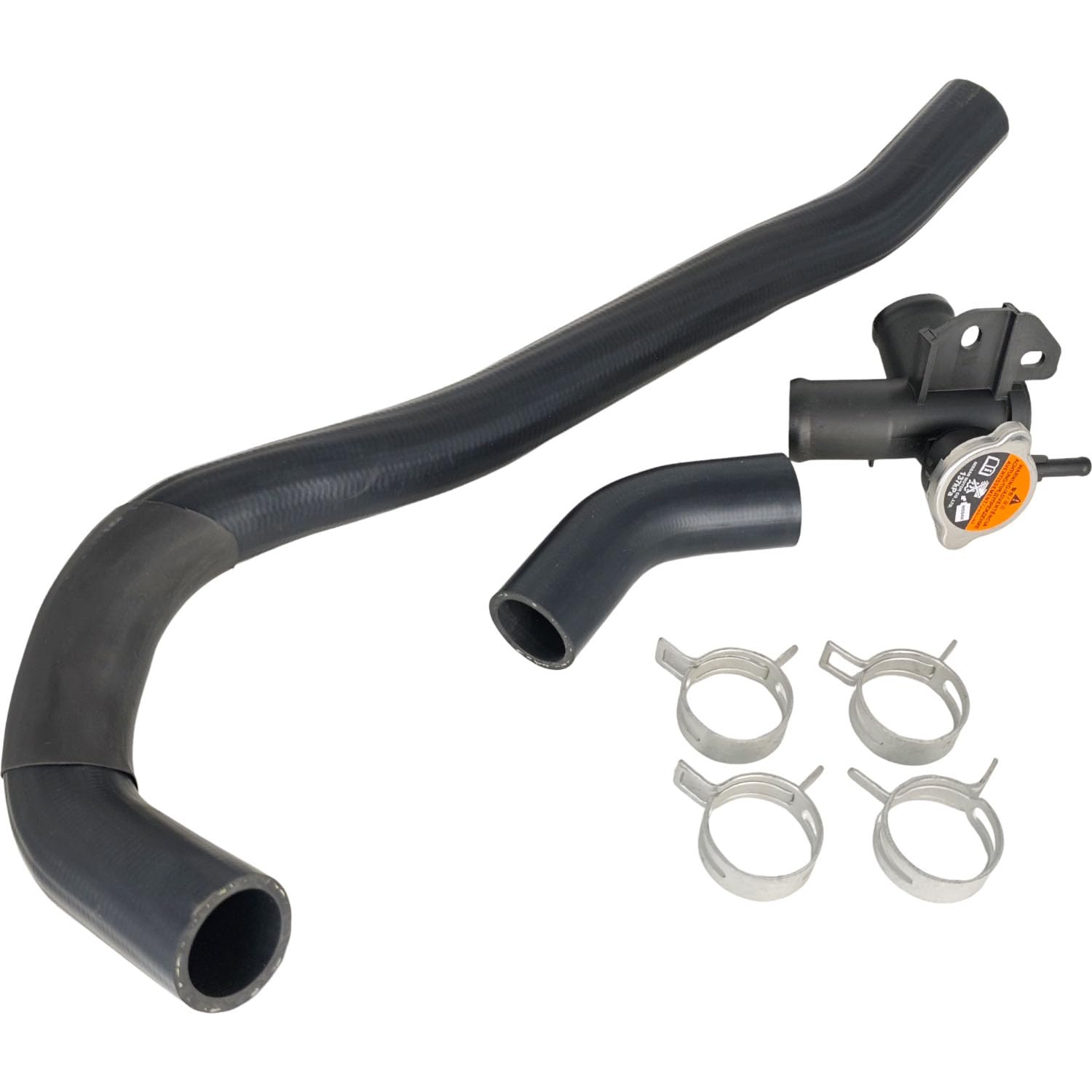 Engine Upper Radiator Coolant Hose Filler Neck & Water Outlet Flange Cap Kit Compatible with Nissan Altima 2007-2013 214308999C 21430-8997A 6L2Z-8100-AC 31564 33086 21501-9HA0A 21430-8991A
