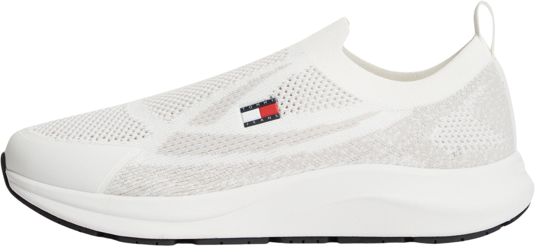 Tommy Hilfiger Men's Ecru Logo Knit Pull-On Trainers