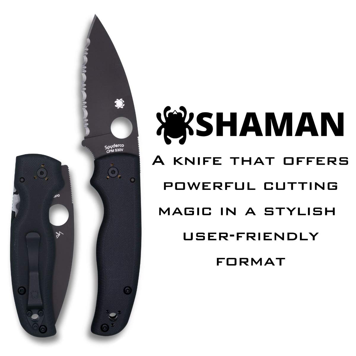 Spyderco Shaman Signature Knife with 3.58